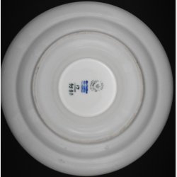 Royal Copenhagen Porcelain Soup Cup with Saucer � Yellow Band Pattern
