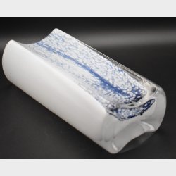 Modern Art Glass Vase � Blue and White Scandinavian Style