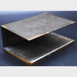 Art Deco Brass Letter Holder with Stylized Horse and Chariot Motif