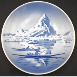 Royal Copenhagen Porcelain Plate with Arctic Scene