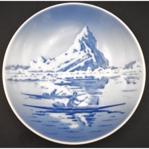Royal Copenhagen Porcelain Plate with Arctic Scene