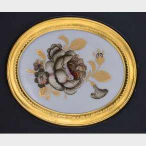Decorative porcelain wall plaque, oval in shape, German, Hutschenreuther