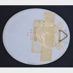Decorative porcelain wall plaque, oval in shape, German, Hutschenreuther