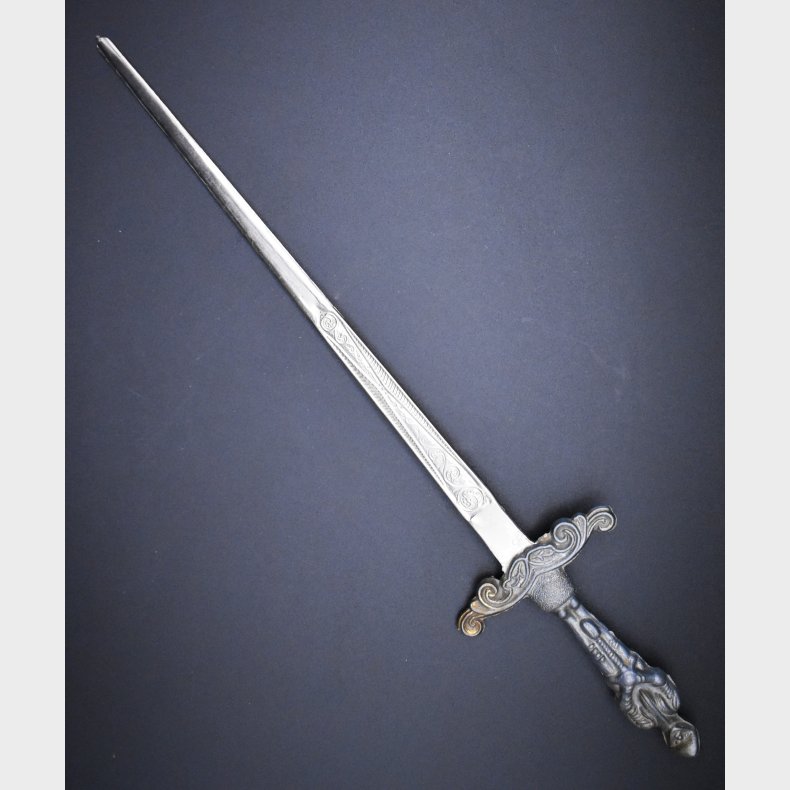 Decorative Sword-Shaped Letter Opener with Soldier Handle