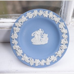 Classic Wedgwood Jasperware Dish in Light Blue with Pegasus Relief