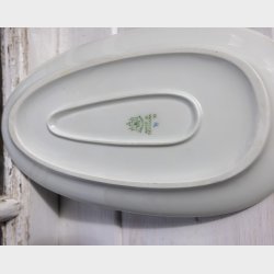 Elegant Royal Copenhagen Porcelain Serving Plate � Minimalist Floral Design