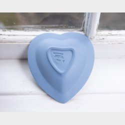 Heart-Shaped Wedgwood Jasperware Trinket Dish with Pegasus and Cherub