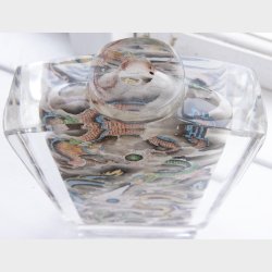 Rare Chinese handcraftet inside-painted glass bottle