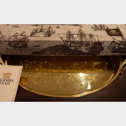 Scandia Guld Gold-Plated Serving Tray in Original Box � Elegant Engraved Design
