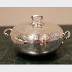 Vintage Silver-Plated Lidded Bowl / Serving Dish