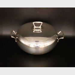 Vintage Silver-Plated Lidded Bowl / Serving Dish