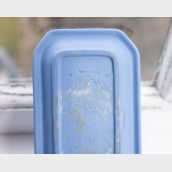 Classic Wedgwood Jasperware Light Blue Rectangular Trinket Tray