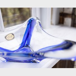 Vintage Lux Glass Austria Art Glass Bowl